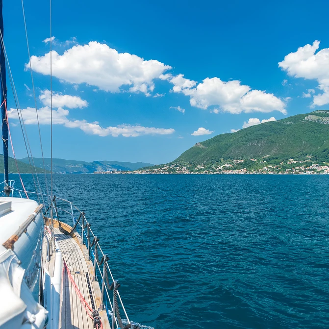 The Bay of Kotor from the water